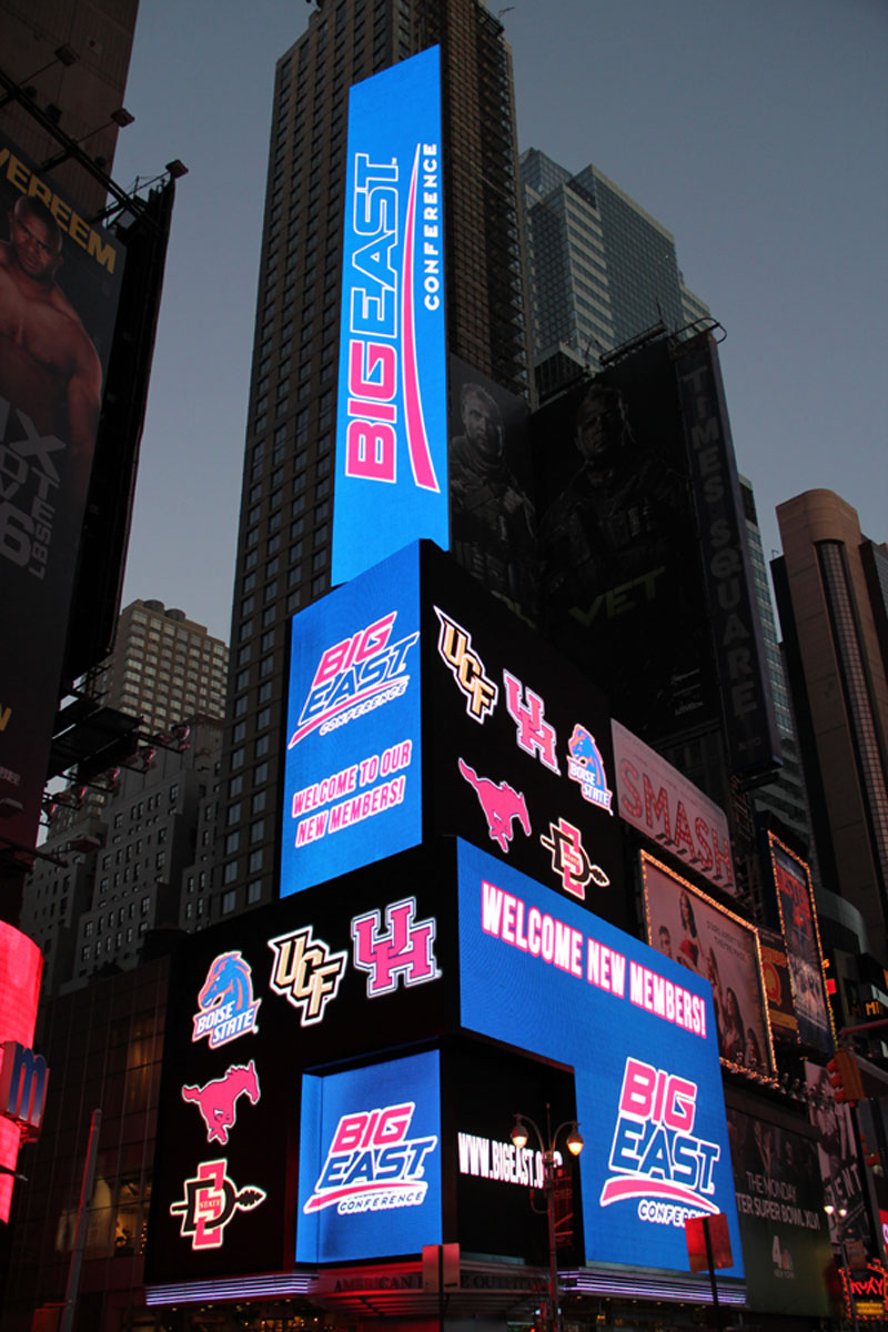 Big East announcement in Times Square
